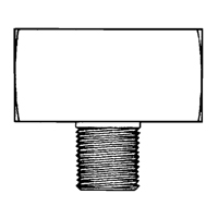 Jonction En T&eacute; M&acirc;le, Laiton, 1/8" Rideout Tool & Machine Inc.