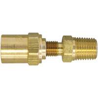1/4" NPT Reusable Hose Fitting, 5/8" Dia., Brass Rideout Tool & Machine Inc.