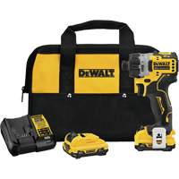 Xtreme Brushless Screwdriver Kit, 1/4", 12 V, 200 UWO Max. Torque, Lithium-Ion Battery Rideout Tool & Machine Inc.