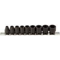 Jeu de douilles, 9 Mcx, Chocs, Prise de 3/8" Rideout Tool & Machine Inc.