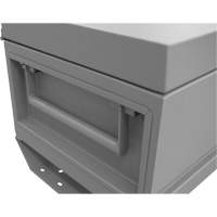 Jobsite Storage Box, 32" x 19" x 17-13/16", Steel, Grey UAI844 | Rideout Tool & Machine Inc.