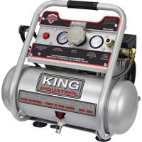Oil-Free Air Compressor, Electric, 2 Gal. (2.4 US Gal), 125 PSI, 120/1 V Rideout Tool & Machine Inc.