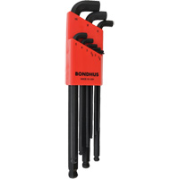 Stubby Ball End Hex Key Set, 9 Pcs., Metric Rideout Tool & Machine Inc.