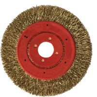 No Throw Partial Encapsulated Wire Wheel, 3" Dia., 0.012" Fill, 1/4" Arbor Rideout Tool & Machine Inc.