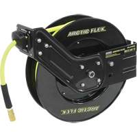 Retractable Air Hose Reel with Hybrid Polymer Hose, 3/8" x 50', 300 psi UAK405 | Rideout Tool & Machine Inc.