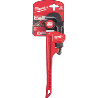 Pipe Wrench, 1-1/2" Jaw Capacity, 10" Long, Powder Coated Finish, Ergonomic Handle Rideout Tool & Machine Inc.
