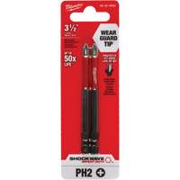 Shockwave Impact Duty Screwdriver Bit, Phillips, #2 Tip, 1/4" Drive Size, 3-1/2" Length Rideout Tool & Machine Inc.