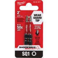 Embout de tournevis Shockwave Impact Duty, Carr&eacute;e, #1, Prise 1/4" Rideout Tool & Machine Inc.