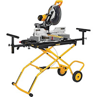 Double Bevel Sliding Compound Mitre Saw with Heavy-Duty Rolling Stand UAL184 | Rideout Tool & Machine Inc.