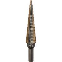 Step Drill Bit, 1/8"/#1 - 1/2"/#1 , 1/32" Increments, High Speed Cobalt Rideout Tool & Machine Inc.