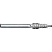 Drillco&reg; Magnum Double Cut Solid Carbide Burr, SL-3, 3/8" Dia., 1/4" Shank, 1-1/16" Depth of Cut Rideout Tool & Machine Inc.