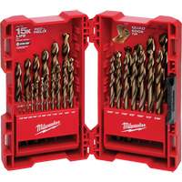 Red Helix Drill Bit Set, 29 Pieces, Cobalt Rideout Tool & Machine Inc.