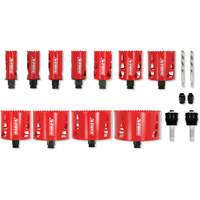 Ensemble de scie-cloche bim&eacute;tallique de plombier, 17 morceaux Rideout Tool & Machine Inc.