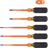 Slim-Tip Insulated Screwdriver Set, 1000 V, 6 Pcs Rideout Tool & Machine Inc.