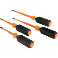 Slim-Tip Insulated Screwdriver Set, 1000 V, 4 Pcs Rideout Tool & Machine Inc.
