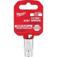 SAE Socket with Four Flat Sides, 11/32", 3/8" Drive, 6 Points Rideout Tool & Machine Inc.