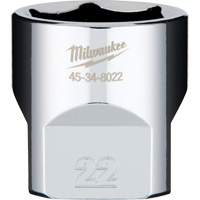 Metric Socket with Four Flat Sides, 22 mm, 3/8" Drive, 6 Points Rideout Tool & Machine Inc.