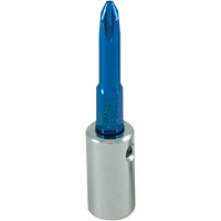 Douille tournevis &agrave; embout bleu, Phillips, #2, Prise 1/4" Rideout Tool & Machine Inc.