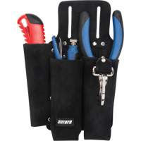 Lineman's Tool Pouch, Multiple Tool Holder, Leather, 3 Pockets Rideout Tool & Machine Inc.