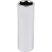 Douille chrom&eacute;e, 9/16", Prise 3/8", 6 pans, Profond Rideout Tool & Machine Inc.