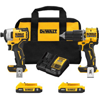 Ensemble combin&eacute; Atomic &agrave; deux outils sans fil et sans balais, Lithium-ion, 20 V Rideout Tool & Machine Inc.
