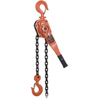 KLP-300L-5 Palan &agrave; chaîne &agrave; levier robuste s&eacute;rie KLP avec protection contre la surcharge, Lev&eacute;e 5', Cabacit&eacute; 6000 lb (3 tonnes) Rideout Tool & Machine Inc.