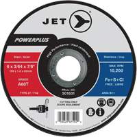 High Performance Cut-Off Wheels, 6" x 3/64", 7/8" Arbor, Type 27, 10200 RPM Rideout Tool & Machine Inc.
