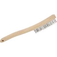 3LHSS Brosse &agrave; r&eacute;curer manuelle, Acier inoxydable, 3 x 19 rangs de fils, Longueur 13-3/4" Rideout Tool & Machine Inc.