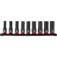 Shockwave Impact Duty Metric 6 Point Socket Set, 9 Pcs, Impact, 1/2" Drive Size, Deep Rideout Tool & Machine Inc.