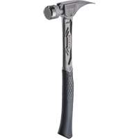 TIBONE™ Milled Titanium Framing Hammer, 14 oz., Solid Steel Handle, 15-1/4" L UAX065 | Rideout Tool & Machine Inc.