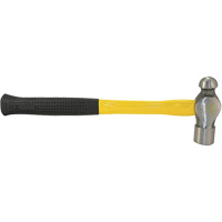 Ball Pein Hammer, 24 oz. Head Weight, Plain Face, Fibreglass Handle UAX250 | Rideout Tool & Machine Inc.