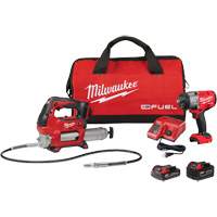 M18 Fuel HTIW with Friction Ring & Grease Gun Combo Kit, Lithium-Ion, 18 V Rideout Tool & Machine Inc.