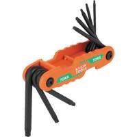Jeu de cl&eacute;s hexagonales pliant et compact, 8 mcx, Torx Rideout Tool & Machine Inc.