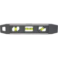 Niveau torpille, 9" lo, Aluminium, 3 fioles, Magn&eacute;tique Rideout Tool & Machine Inc.
