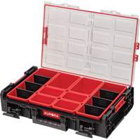 Arx&reg; 2X-Large Organizer with Bins, 23" x 15-1/5" x 6-4/5", Black Rideout Tool & Machine Inc.