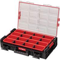Arx X-Large Organizer with Long Bins, 23" x 15-1/5" x 5", Black Rideout Tool & Machine Inc.
