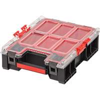 Arx&reg; Medium Tall Organizer with Bins, 10-2/5" x 14-3/10" x 4-1/5", Black Rideout Tool & Machine Inc.