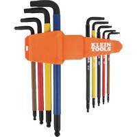 Jeu de cl&eacute; hex de style L extra longues et chromocod&eacute;es avec support, 9 mcx, Imp&eacute;rial Rideout Tool & Machine Inc.