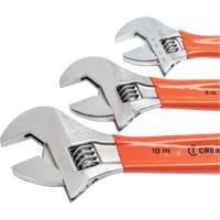 Jeu de cl&eacute;s &agrave; prise coussin&eacute;e, Ajustable, 3 morceaux Rideout Tool & Machine Inc.