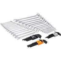 6-Point Combination Wrench and Hex Key Set in Foam Storage Tray Rideout Tool & Machine Inc.