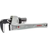 Cl&eacute; pour tuyau &agrave; m&acirc;choires &eacute;troite, Cap des m&acirc;choires 1-9/10", Longueur 10", Fini Rev&ecirc;tement en poudre, Prise Aucune Rideout Tool & Machine Inc.