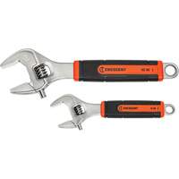Quick-Fit-Jaw Adjustable Wrench Set, Adjustable, 2 Pieces, Imperial and Metric Rideout Tool & Machine Inc.