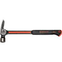 Milled-Face Framing Hammer, 28 oz., Solid Steel Handle, 16" L Rideout Tool & Machine Inc.