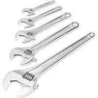 Chrome Wrench Set, Adjustable, 5 Pieces, Imperial and Metric Rideout Tool & Machine Inc.
