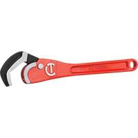 Cl&eacute; pour tuyau en acier auto-ajustable, Cap des m&acirc;choires 2-1/2", Longueur 16", Fini Rev&ecirc;tement en poudre, Prise Non-ergonomique Rideout Tool & Machine Inc.
