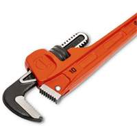 Cl&eacute; pour tuyau SLIM JAW, Cap des m&acirc;choires 1-9/10", Longueur 10", Fini Rev&ecirc;tement en poudre, Prise Non-ergonomique Rideout Tool & Machine Inc.