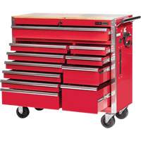 PRC4211 Armoire roulante de s&eacute;rie Pro, 11 tiroirs, 42" la x 18" p x Rouge Rideout Tool & Machine Inc.