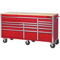 PRC7215 Armoire roulante de s&eacute;rie Pro, 15 tiroirs, 72" la x 24" p x Rouge Rideout Tool & Machine Inc.