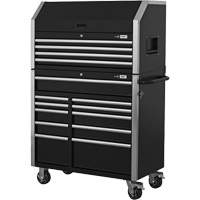 HDCC-4115 HD Series Toolbox Combo, 21-1/2" D x 44-1/5" W x 63-3/10" H, Black Rideout Tool & Machine Inc.