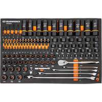 Mechanics Tool Set in Modular Foam Trays with Storage Unit, 247 Pieces Rideout Tool & Machine Inc.